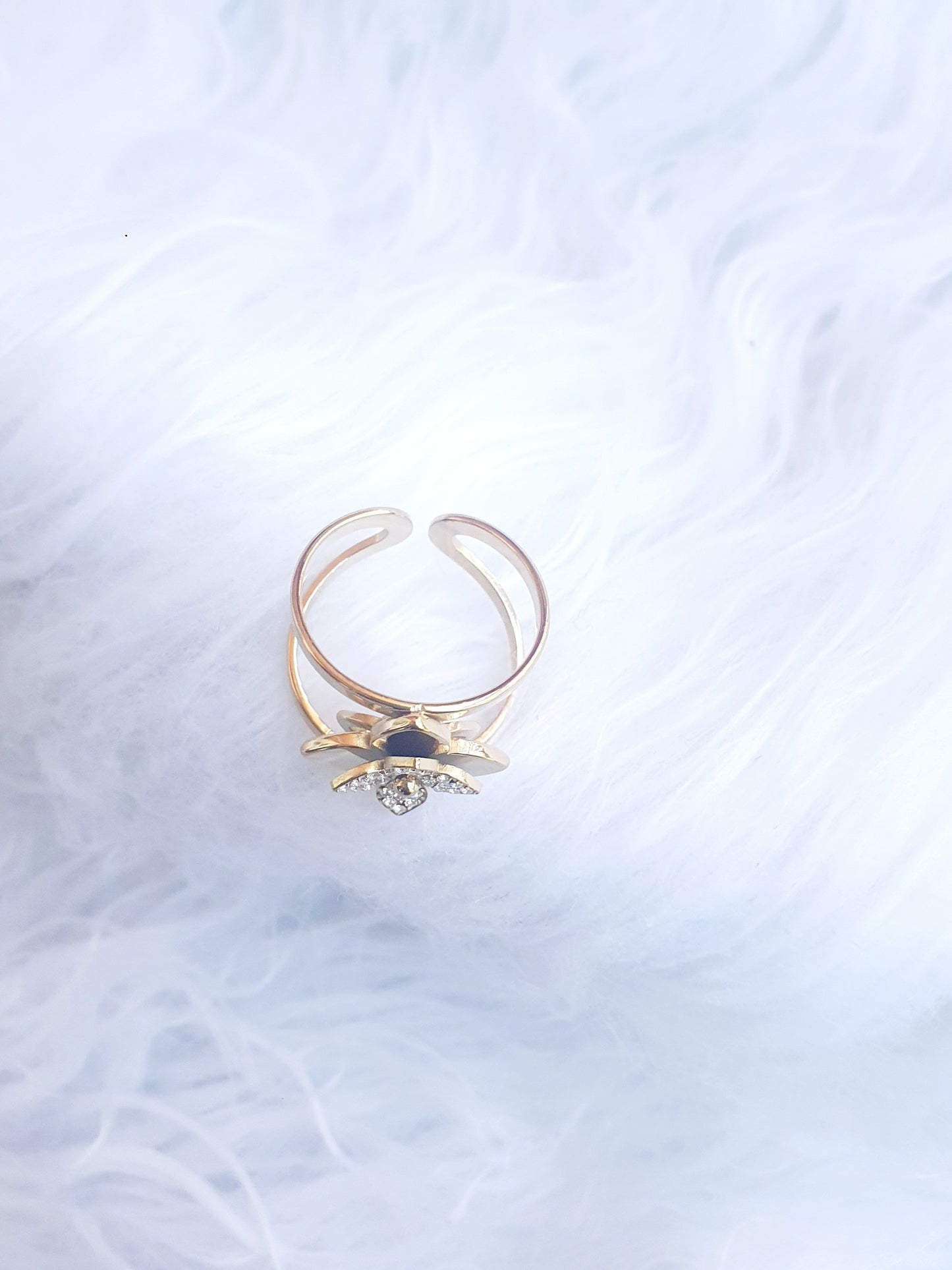 BAGUE FLEUR PRESTIGE DORÉ