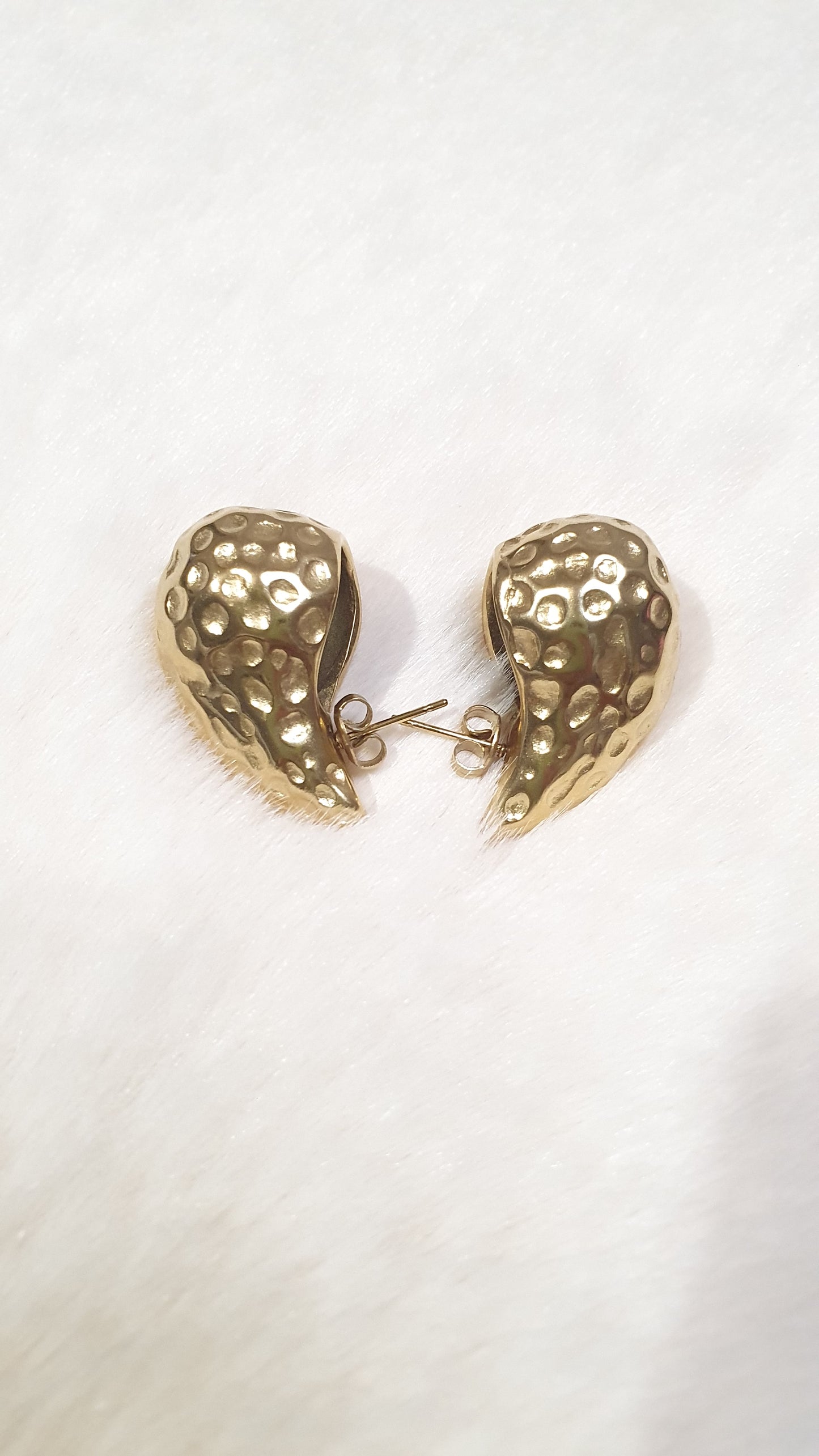 BOUCLES D'OREILLES GOUTTES TEXTURÉES
