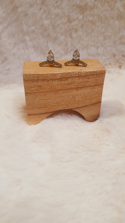 BOUCLES D'OREILLES DEMI-LUNE ÉLÉGANCE