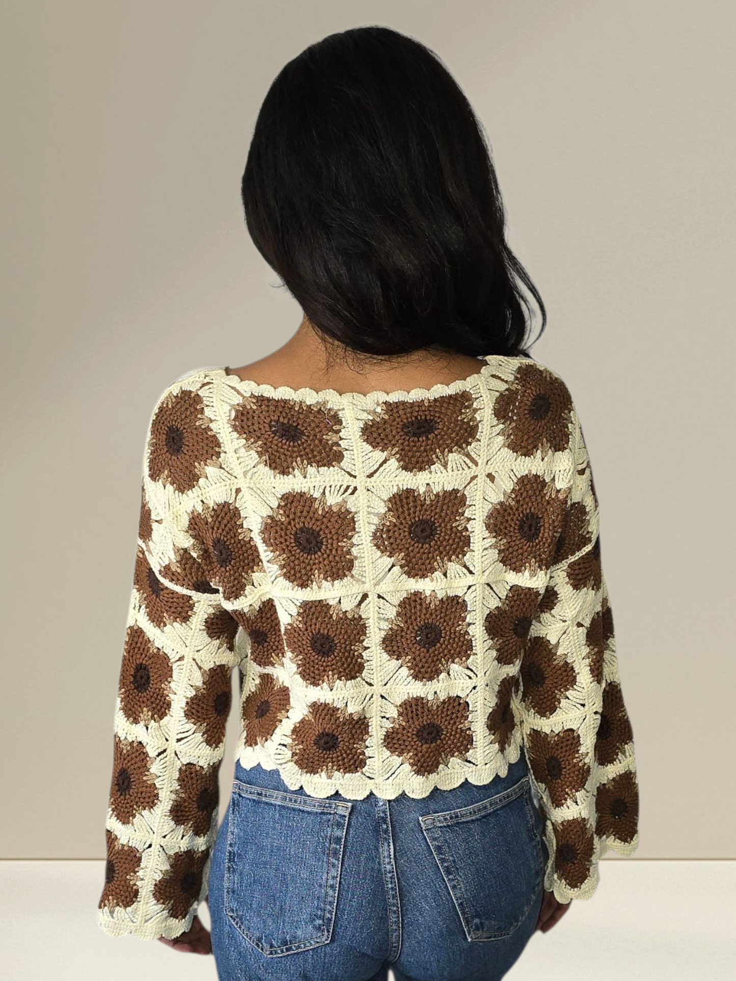 CARDIGAN CROCHET BOHÈME CHIC