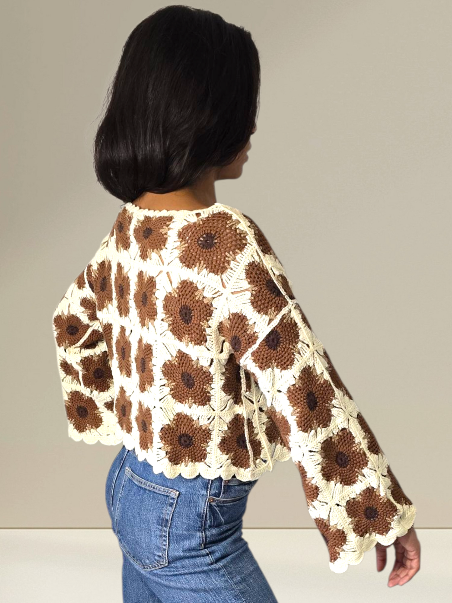 CARDIGAN CROCHET BOHÈME CHIC