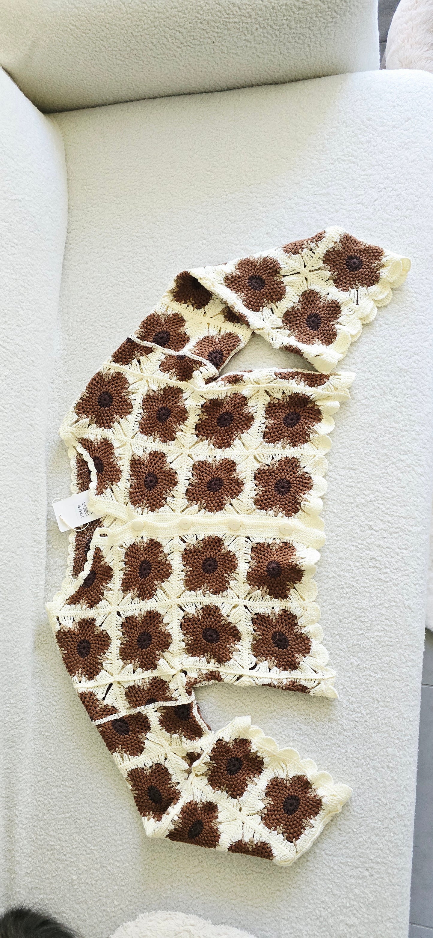 CARDIGAN CROCHET BOHÈME CHIC