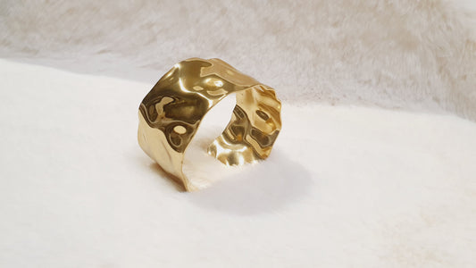 BRACELET MANCHETTE DORÉ ÉLÉGANCE UNIQUE