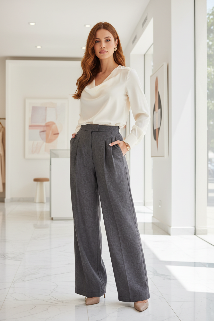 PANTALON CLASSIQUE ÉLÉGANT INTEMPORELLE