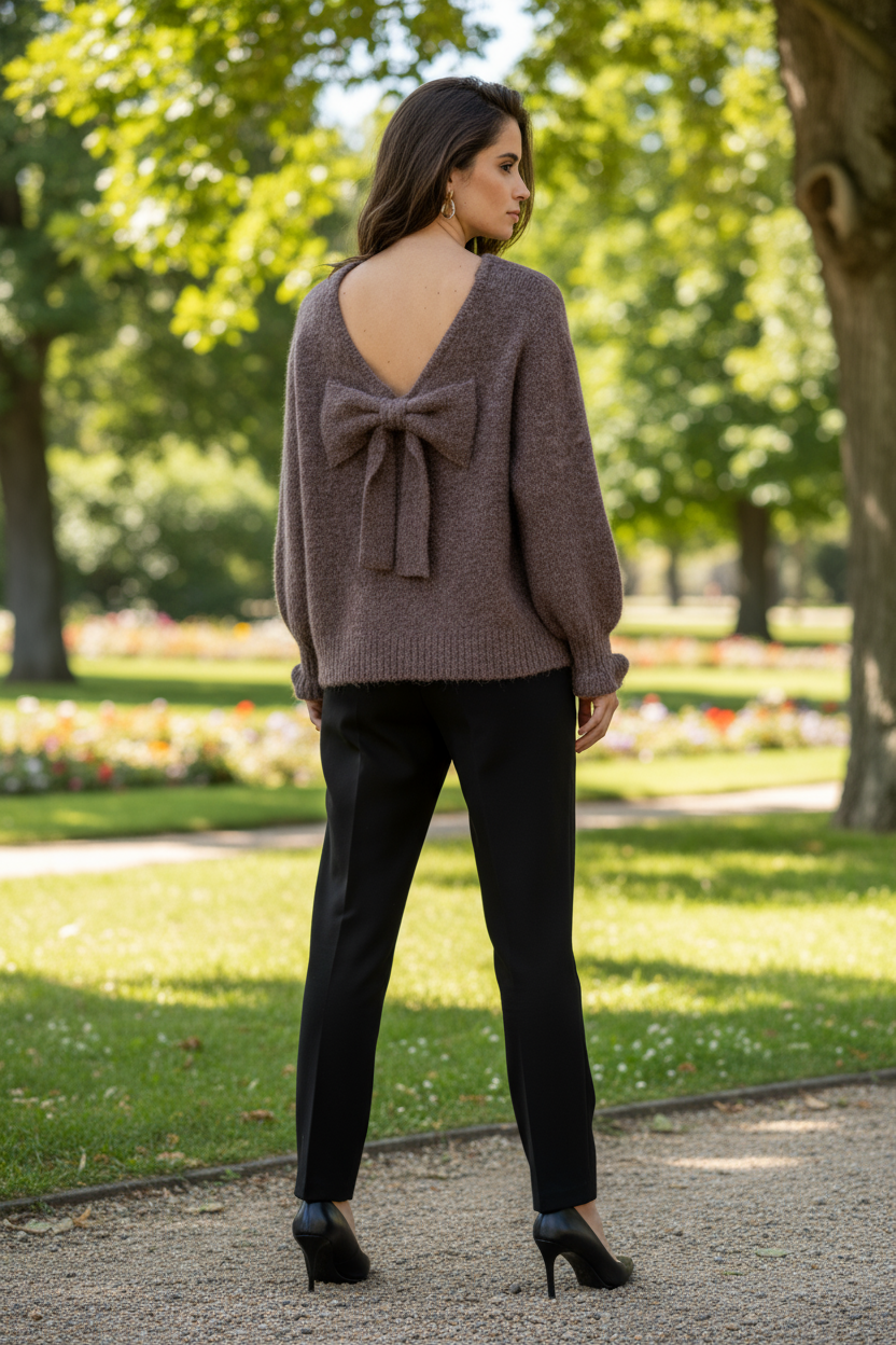 PULL À NŒUD - CHIC CONFORT