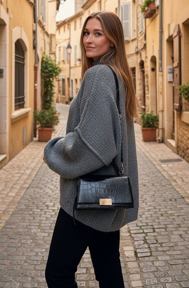 PULL À COL MONTANT - DOUCEUR OVERSIZE