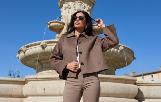 MANTEAU CROPPED OVERSIZE CHIC