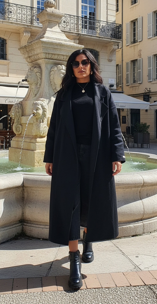 MANTEAU LONG ÉLÉGANCE LAINE