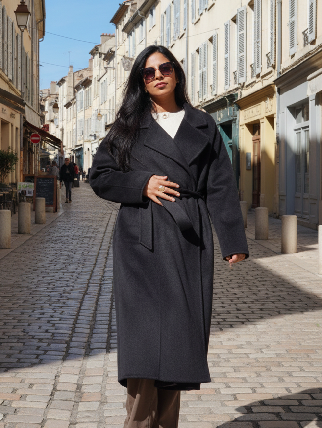 MANTEAU LONG ÉLÉGANCE LAINE