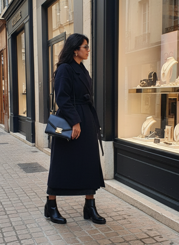 MANTEAU LONG ÉLÉGANCE LAINE