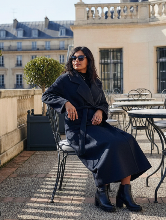 MANTEAU LONG ÉLÉGANCE LAINE