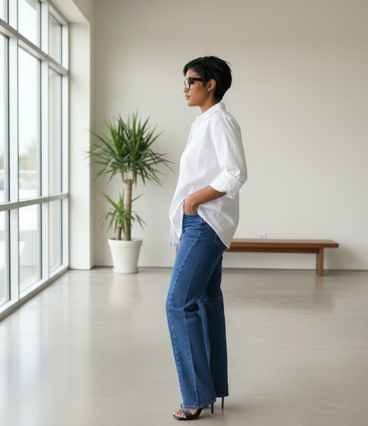 CHEMISE BLANCHE CLASSIQUE ET MODERNE